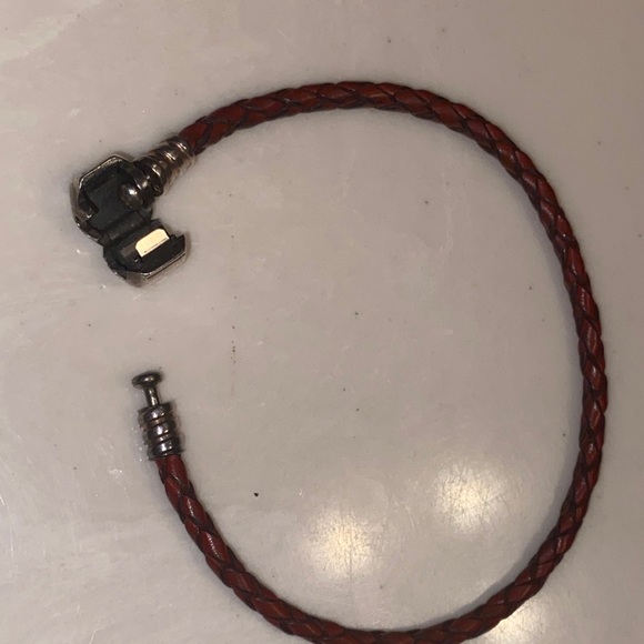 Authentic Pandora Single Braided leather bracelet - Picture 5 of 6